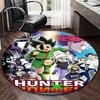 1 шт. Ковер с рисунком из аниме и мультфильма Hunter x Hunter, круглый, для коврика под офисное кресло, нескользящий коврик, подходит для домашнего декора, гостиной, спальни