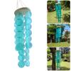 Elegant Colored Capiz Shells Wind Chimes Hanging Pendant for Patio or Garden Decoration Adds Serenity To Any Space