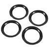 4Pcs Dashboard AC Vent Air Conditioning Air Outlet Ring Trim Sticker Carbon Fiber for GT‑R R35 2008‑2016