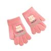 VIISEN Popular Gloves for Ages Cute and Perfect for Winter and Cycling Ages Kids' Gloves, Five-Finger Girls, 2-5, Warm, Outings, School, (Size 2/Dark