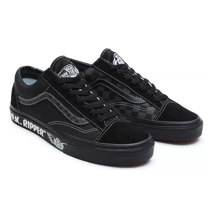 SE Bikes x Vans Style 36 P.K. Кроссовки унисекс Ripper черные со светоотражающим эффектом VN0A54F64YT