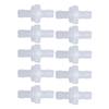 10PCS Barb Check Valve PP Plastic Ozone Resistant Diaphragm Single Way Water Stop Valve 7.9mm Translucent