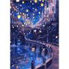 40x50cm Painting By Numbers Handmade Night City Picture Drawing On Canvas Paint Kit Adults Crafts Home Decors Landscap