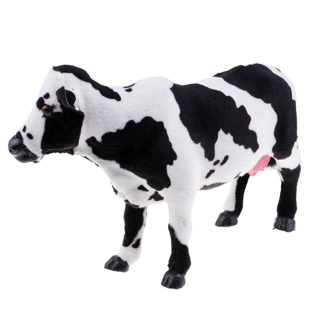 Simulation Cow Farm Zoo Animal Model Figurine Home Decor Toy for Kids