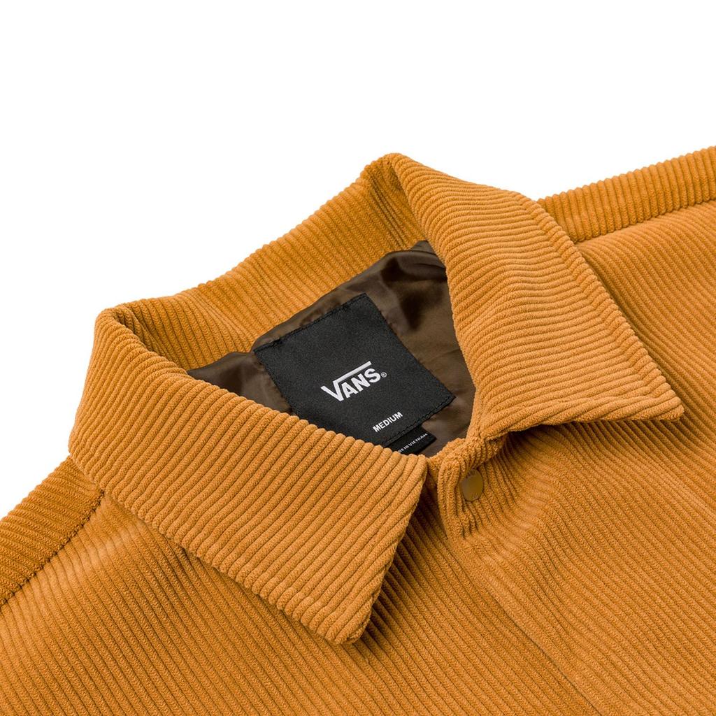 Vans Воротник поло удобная и приятная для кожи американская винтажная мужская куртка карамельного цвета VN000M8Y1OU
