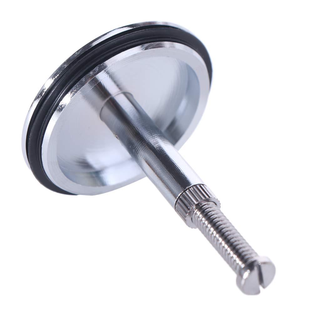 Silver Sink Floor Drain Plug Round Sink Waste Pop-Up Plug Bathtub Drain Stopper Laundry