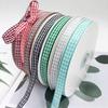 1cm Wide Plaid Ribbon for Cake Packaging, Flower Bouquets, and Christmas Decorations