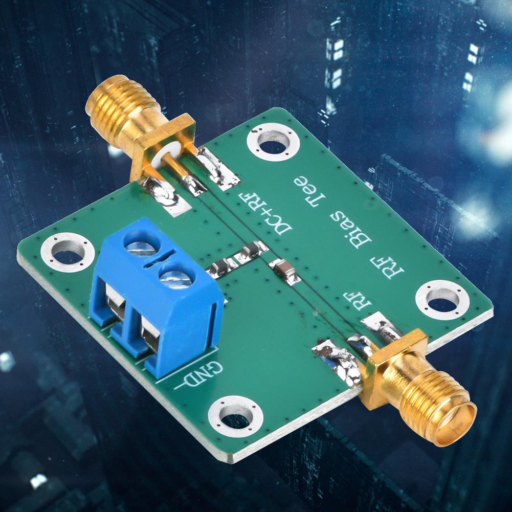 Bias Tee Block RF Power Supply, 10-6000MHz Wideband Amplifier Active with SMA Connector for Communication Data Injection