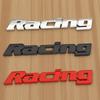 3D Металлические Черно-Красные Хромированные Буквы Логотип Racing Универсальный Значок Автомобиля Накладка на Переднюю Решетку Багажника Авто Наклейки Декоративные Аксессуары