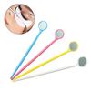 1PC Stainless Steel Checking Mirror For Eyelash Extension Portable Dental Mirrors Mouth Tooth Professional Makeup Tool