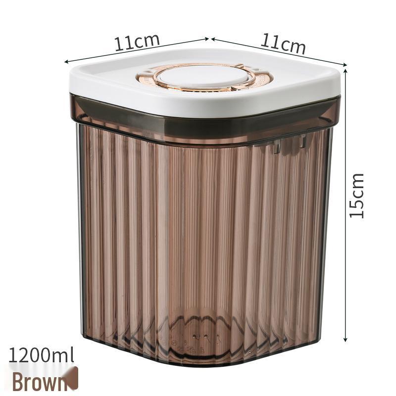 Large Airtight Plastic Storage Jar for Flour, Snacks, Grains, and Milk Powder