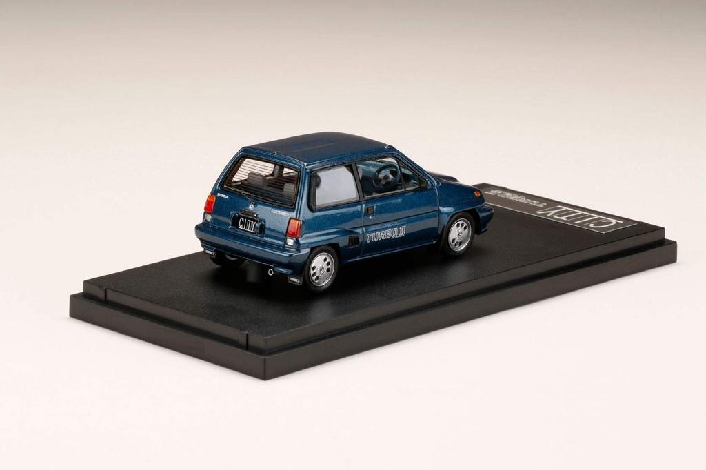 MARK43 Scale Honda City Turbo II with Genuine Optional Tonic Blue Finished PM43139ABL 1/43 Wheels, Metallic, Model,
