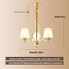 All-Copper Modern Minimalist Luxury Chandelier for Living Room, Bedroom, Study, or Restaurant