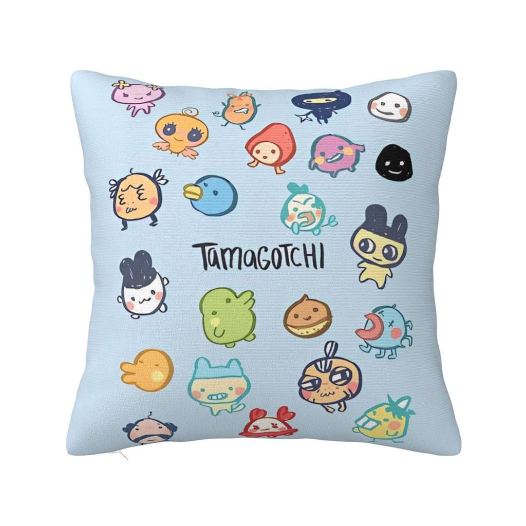 Pillow Cover Japanese Tamagotchis Printed Cushion Cover Morden Pillow Case For Chair Sofa Home Decoration Pillowcases