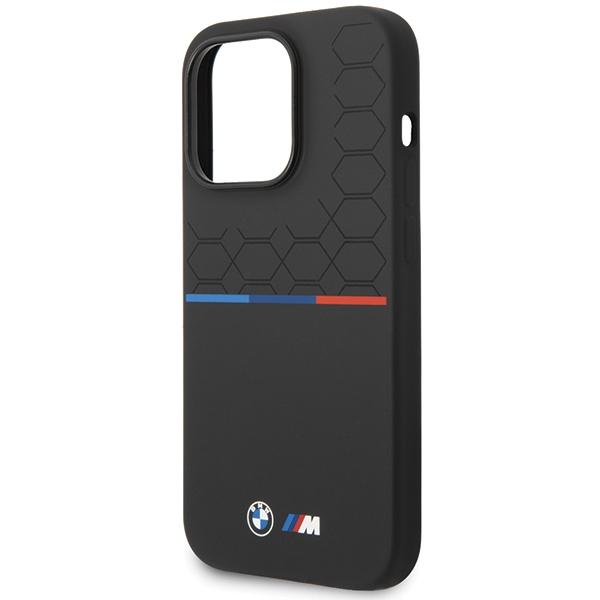 BMW Bmhcp15L22Smpk Iphone 15 Pro 6.1Czarny/Black Silicone Pattern