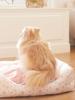 de Pet Cushion Flower Print Pet Bed S Pink [Maison Fleur] Women's