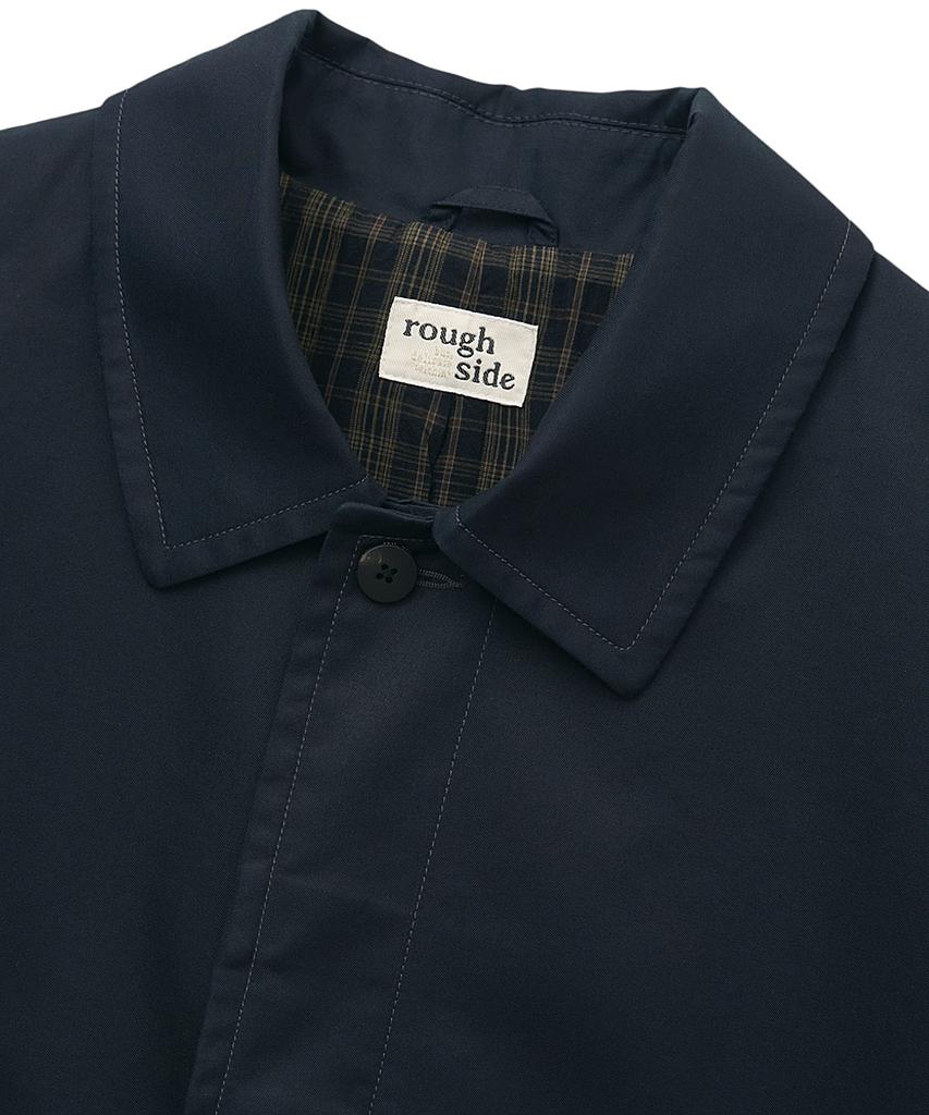 Roughside Belted Single Coat Dark Navy