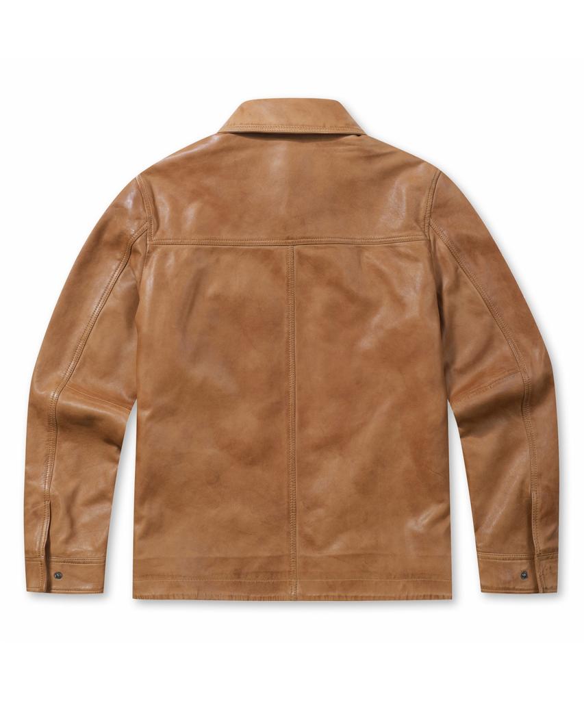 Brentwood [Bolder Leather] Semi-Vegetable Lambskin Trucker Brudx26351Orx