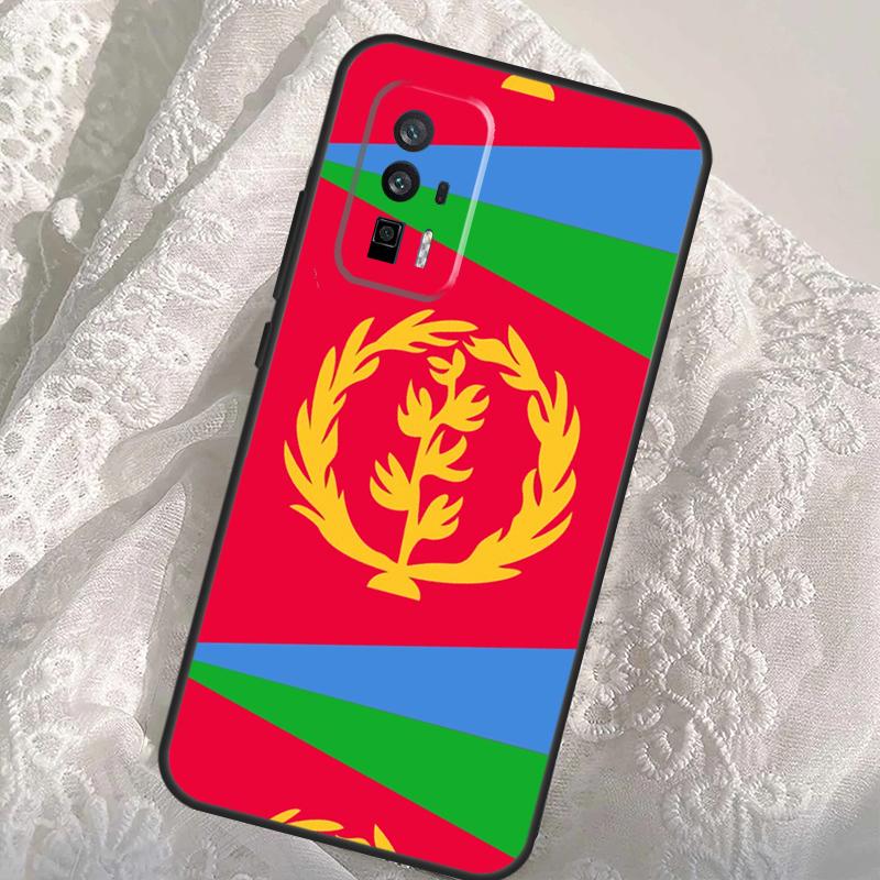 Eritrea Flag Case For Xiaomi 13T 14T Pro 12T 11T 13 14 Ultra POCO X6 Pro M6 X3 X5 M5s F3 F5 F6 Cover