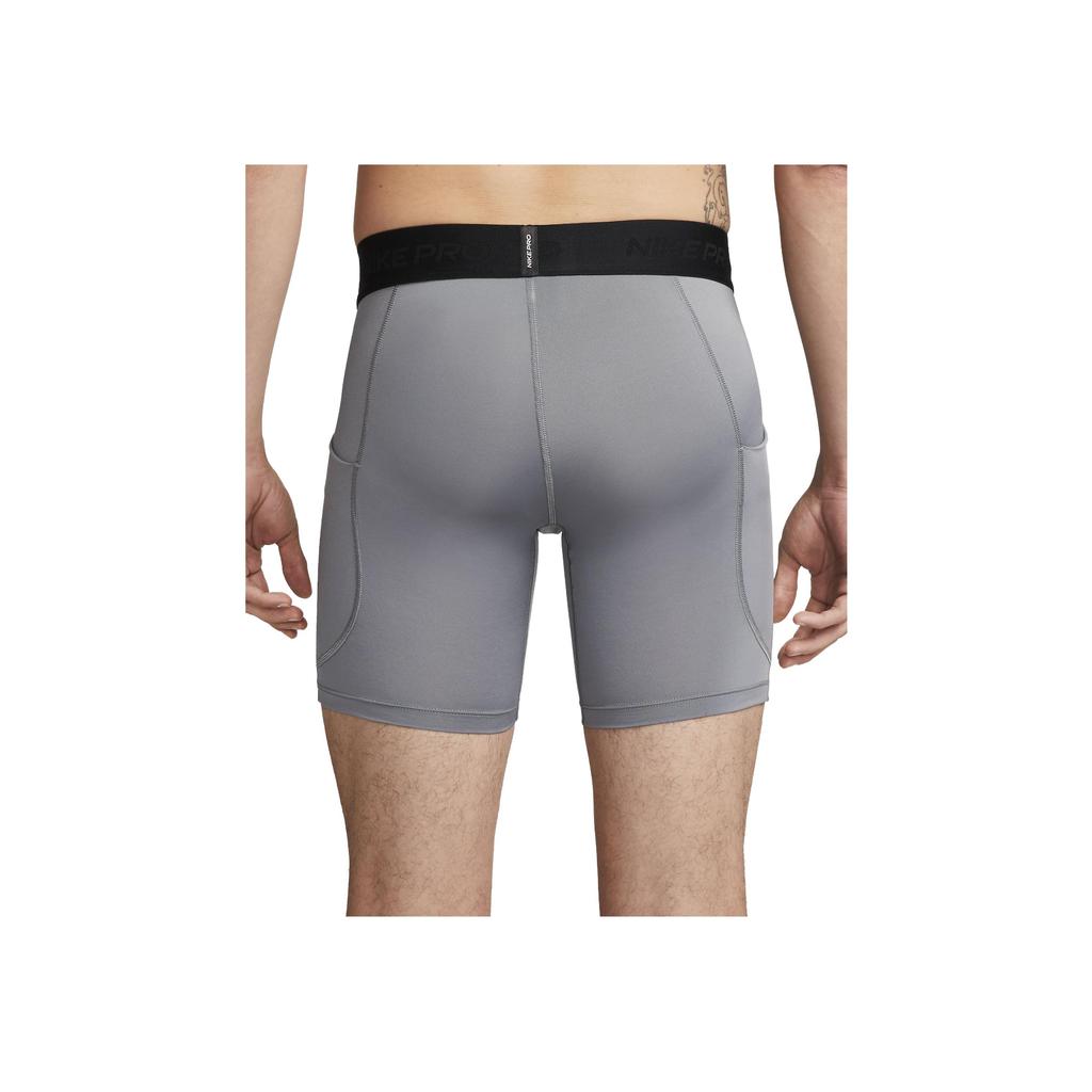 Nike Мужские спортивные шорты Pro с логотипом, удобные, облегающие, дышащие, серые FB7958-084