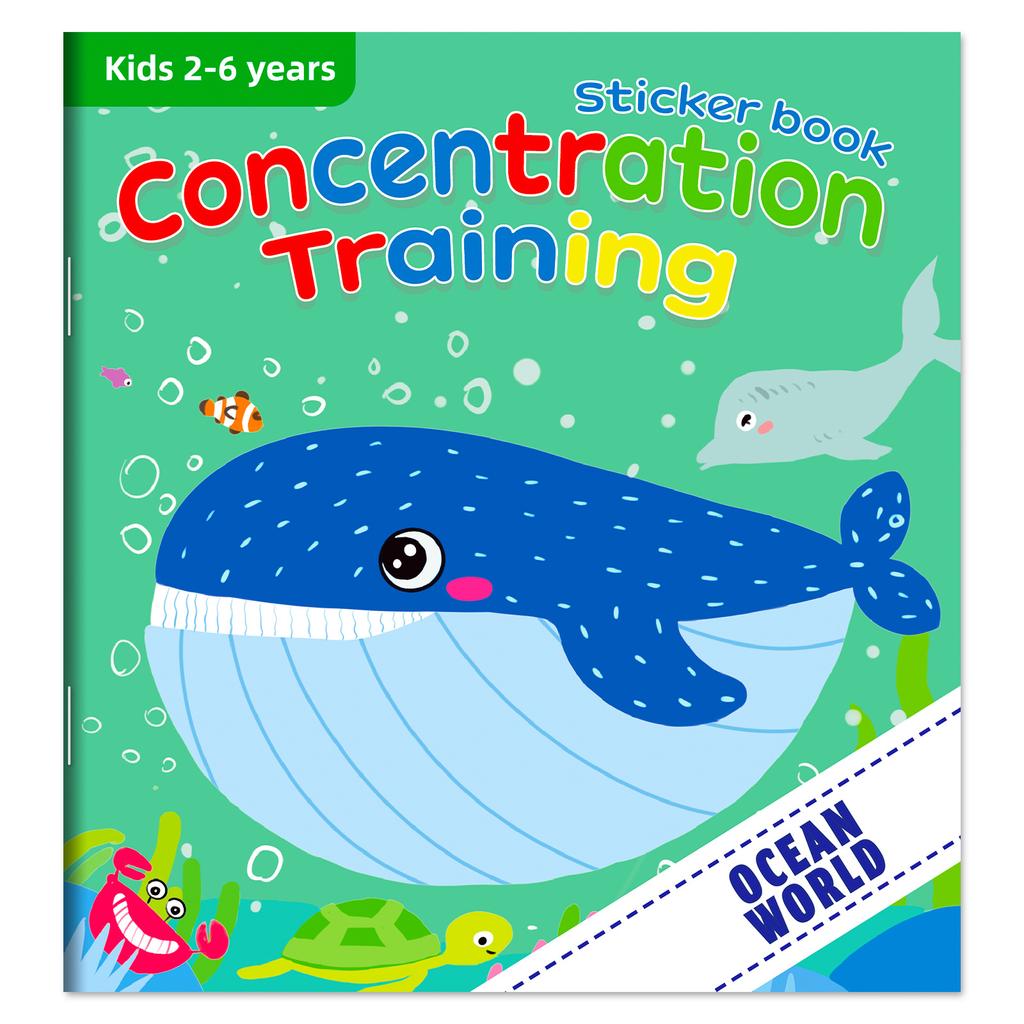 10/20 Books Sticker Book Focus Potential Development Stickers Children Enlightenment Baby Early Education Book