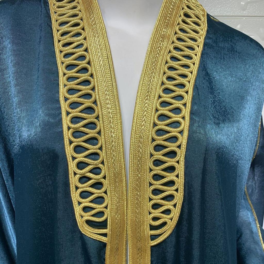Muslim Clothing Arab Dubai Turkey Bat Sleeve Robe Cardigan Abaya Long Muslim Women'S Clothing