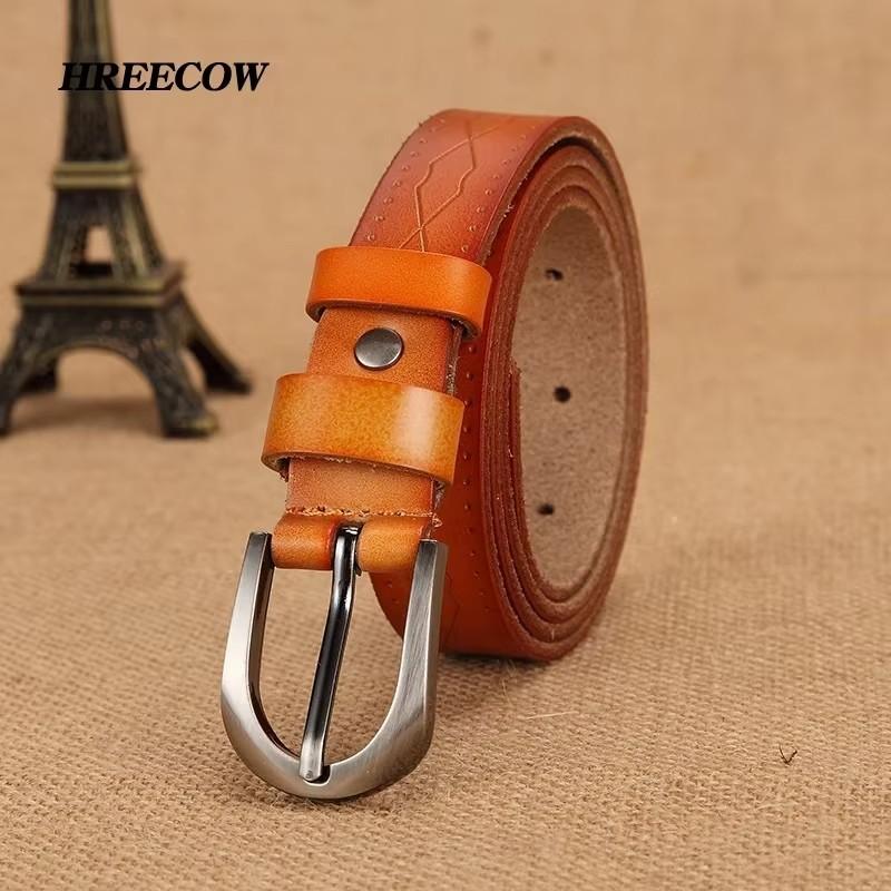 New Women's Brand New Retro Casual Real Leather Belt Buckle Genuine Leather Belt Women Jeans Belts