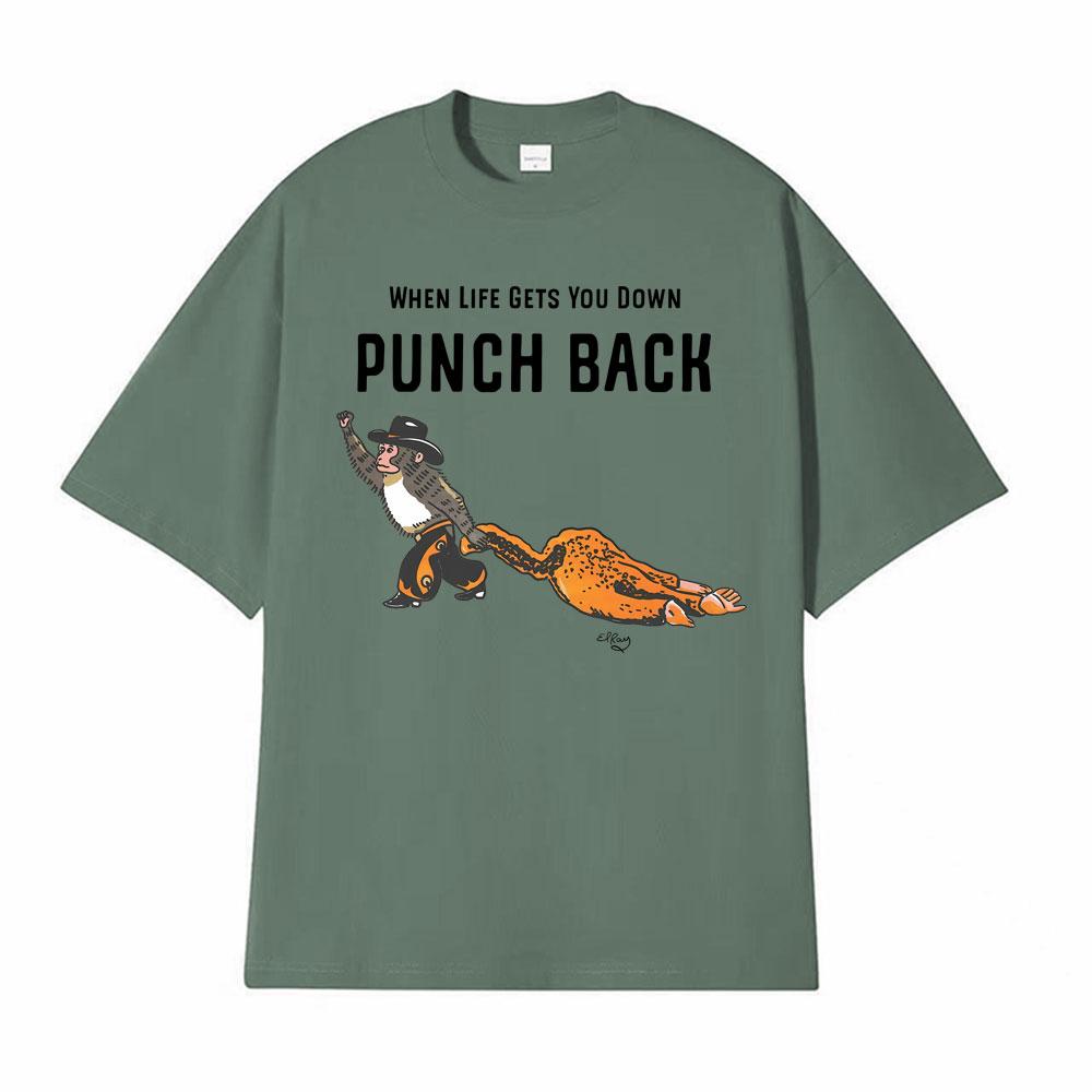 Punch Monkey Cowboy Cowgirl Love Funny T Shirt Men Women Harajuku Vintage Short Sleeve T Shirts Summer Cotton Tshirt Streetwear