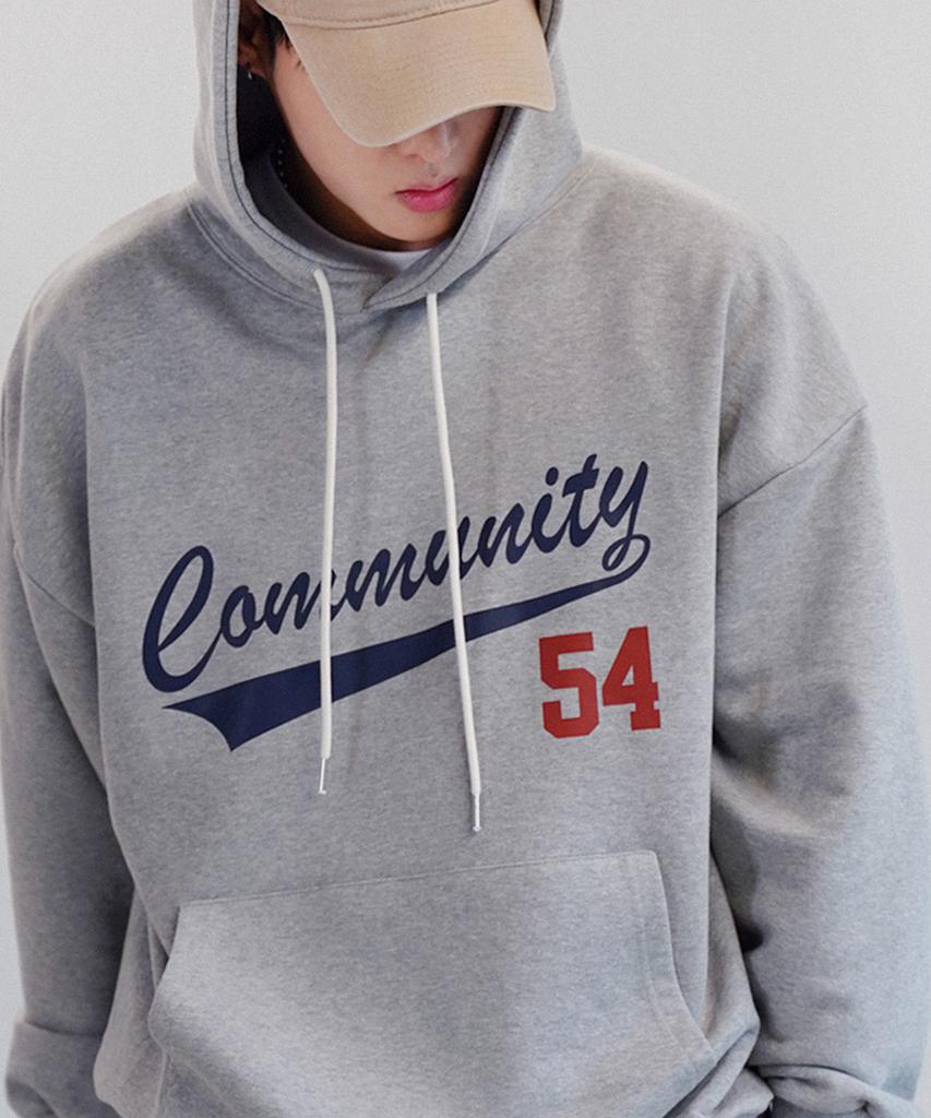 Толстовка с капюшоном Community 54 [Серый]