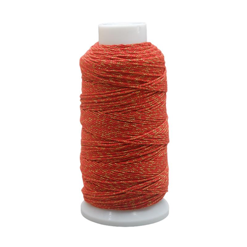 Большой рулон 100 г золотая хлопковая нить для ручного плетения 1,0 мм тибетская ручная веревка кисточка нить Diy Wenwan Bodhi специальная плетеная нить