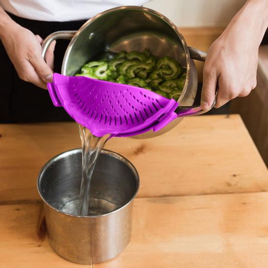 Фильтр для мойки Clip on Sink Dreiner Pan Pasta Dreiner Silicone Food Dreiner Anti Spill Drain Basket Universal Drailer для кухни, ресторана, пикника