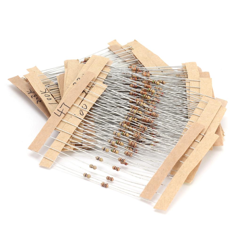 300Pcs Carbon Film Resistor 30 Values 5percent Graphite Assortment Set DIY 10 Ohm 1M Ohm 1 6W