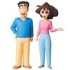 Medicom Toy UDF Ультра Детальная Фигурка 556 Серия Мультяшек 2 Хироши и каждая примерно полностью собранная фигурка Нет. Шин-чан Мисаэ, высота 97 мм/95 мм,