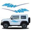 2 шт. Для SUZUKI JIMNY JB64W JB74W Боковые Наклейки на Дверь Автомобиля Комплект Декалей Полосы на Кузов Водонепроницаемая Виниловая Пленка Автоаксессуары для Экстерьера