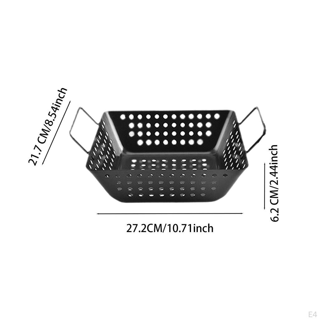 , Grill Basket, Practical with Handles, Bakeware, Tray for Restaurant Kitchen, Roasting At
