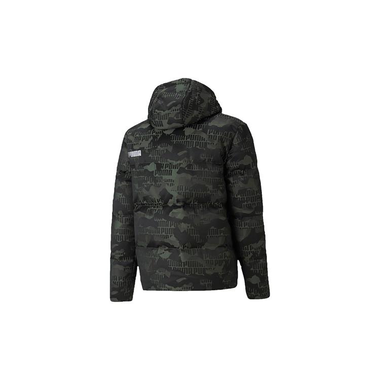 Puma Камуфляжная пуховая куртка 'Зелено-белая' Мужская 585532-64