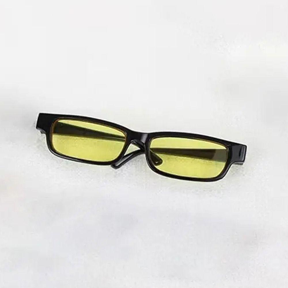 Plastic Doll Glasses 20CM Plush Doll Dollhouse Props Cute Mini Clear Lens Eyeglasses  Girl's Toy