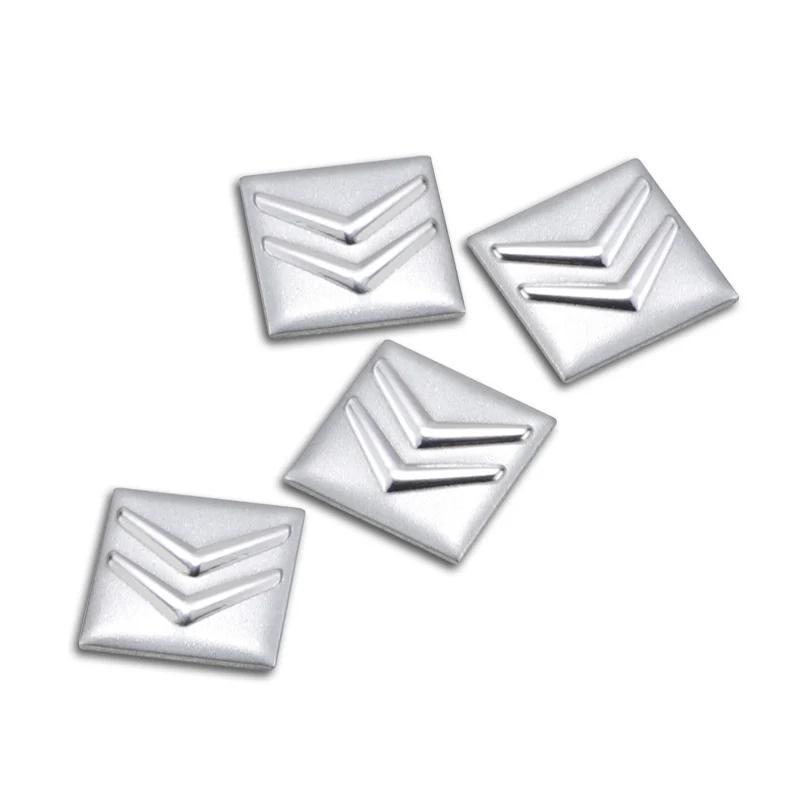 16mm Aluminum Car Emblem Key Sticker Accessories For Citroen C1 DS3 C2 C3 Vts C4 Saxo C4L C5 C6 C8 Xsara C3-XR Picasso Berlingo