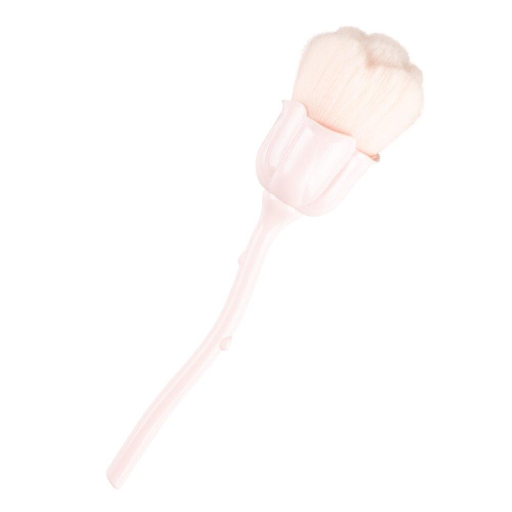 1 шт., кисть для пыли с розой для дизайна ногтей, кисть для красоты, кисти для румян, кисти для пудры, модные гель-аксессуары для ногтей, материалы, инструменты, мягкие