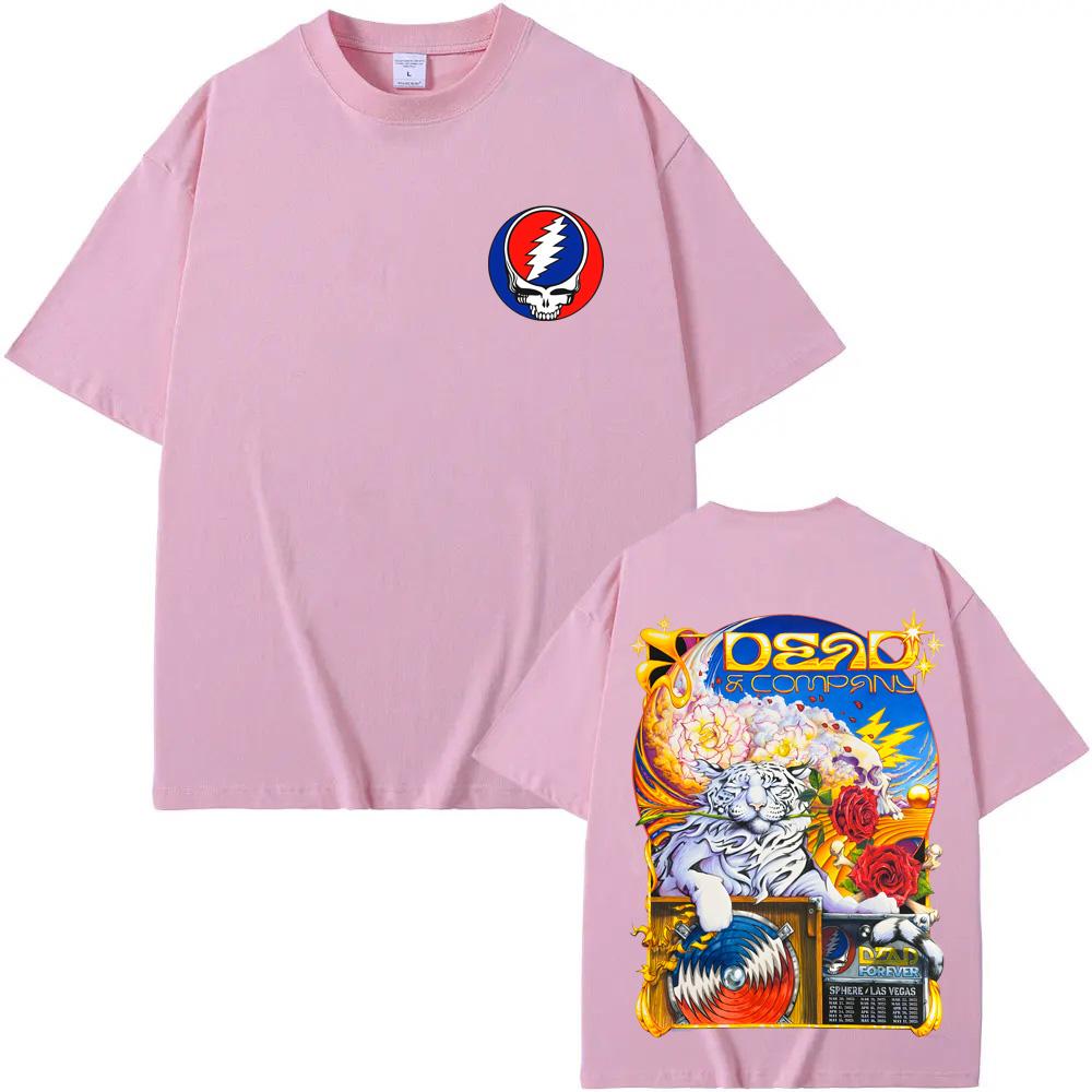 Grateful Dead Band Tshirts Tour 2025 New Graphic Print T-shirts Men Women Fashion Casual Rock Streetwear Cotton Short Sleeve