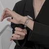 Ремешок для Apple Watch Band 40 мм, 38 мм, 42 мм, 44 мм, 41 мм, 45 мм, женский браслет из жемчужного бисера IWatch 7 SE 6 5 4 3 2 1, металлический браслет