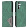 BINFEN COLOR For Samsung Galaxy M15 5G Phone Cases Wallet Stand Geometry Imprinted Leather Cover