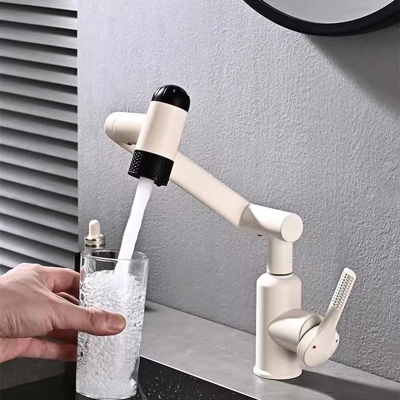 Современный кран для ванной комнаты, многофункциональный бытовой универсальный поворотный смеситель для душа, кран для умывальника, холодный кран, аксессуары для ванной комнаты