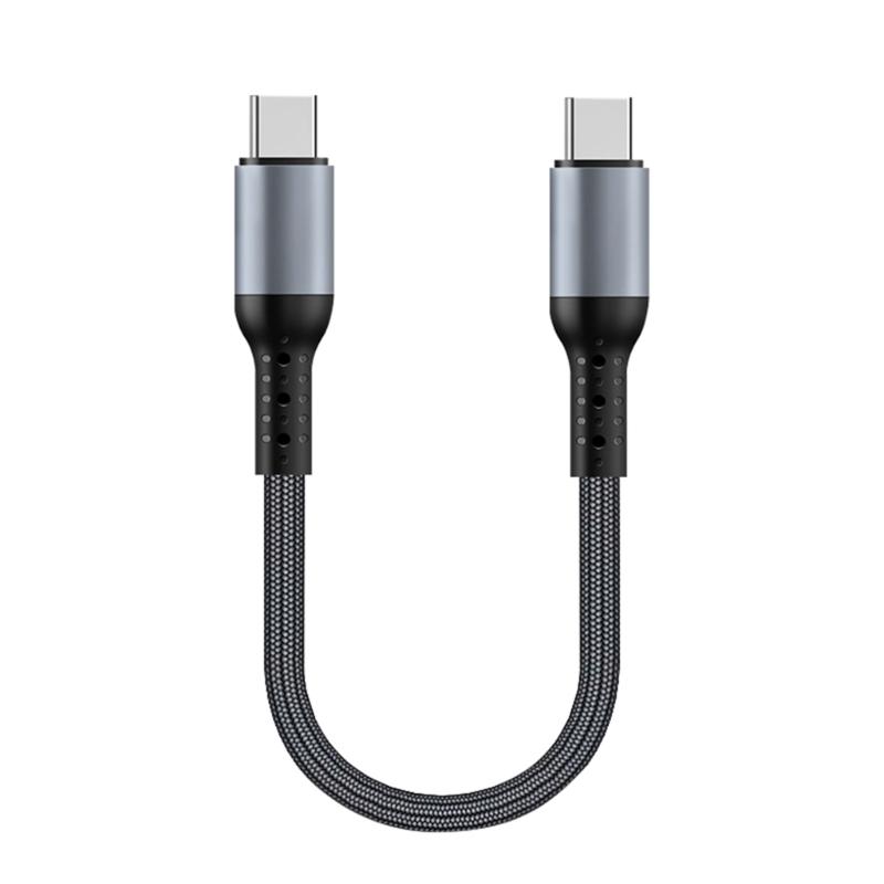 USB C кабель для быстрой зарядки плоский нейлоновый провод 60 Вт мощный поддержка быстрой передачи данных шнур типа C