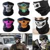 Halloween Skull Cycling Neck Gaiter Outdoor Breathable Sun UV Protection Lightweight Men Women Motorcycle Face Guard Shield Bandana Scarf