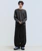 FILLUMINATE Balloon Wide Cotton Pants - Black