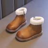 Winter Girl Snow Boots Warm Fluffy Children Cotton Boots for Boys Outdoor Versatile Fashion Causal Kids Ankle Boots Round-toe