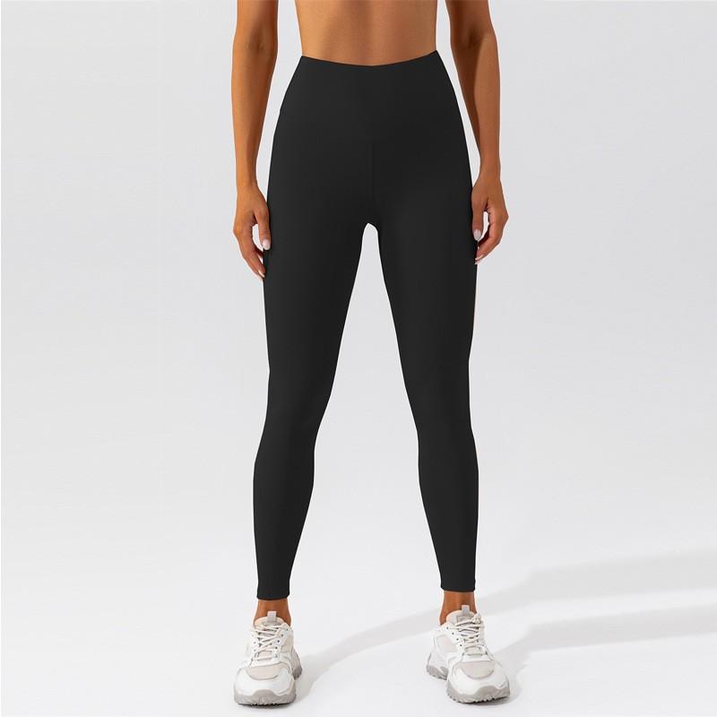 High Waist Athletic Leggings Women Quick Dry Yoga Running Pants Tummy Control Butt Lift 9/10 Length Nylon Spandex
