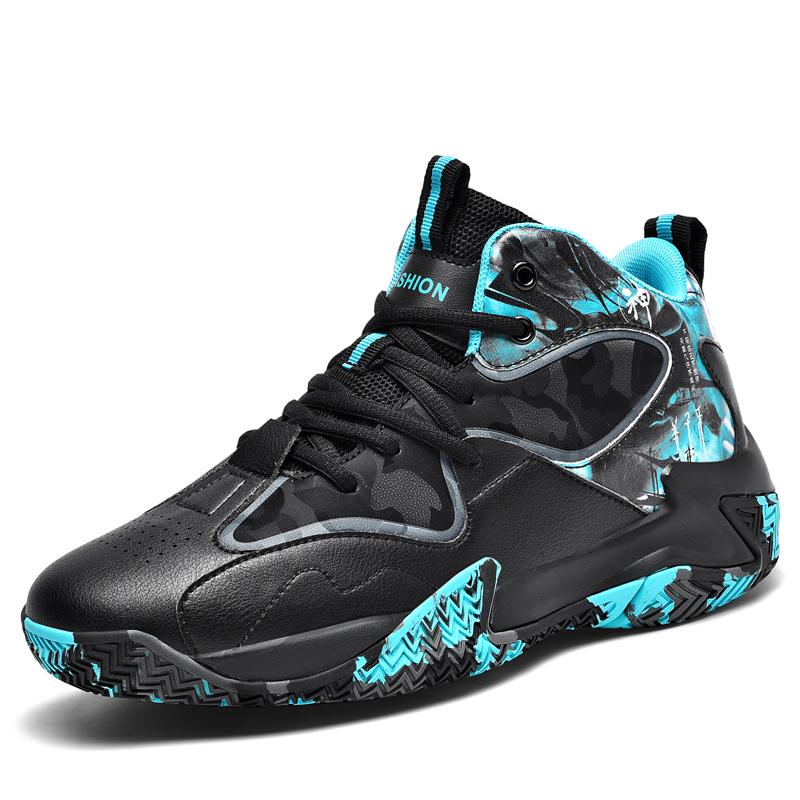 Mens Non-slip Basketball Shoes Outdoor Breathable Comfortable Sports Shoes Young Boy Training Athletic Basketball Sneakers