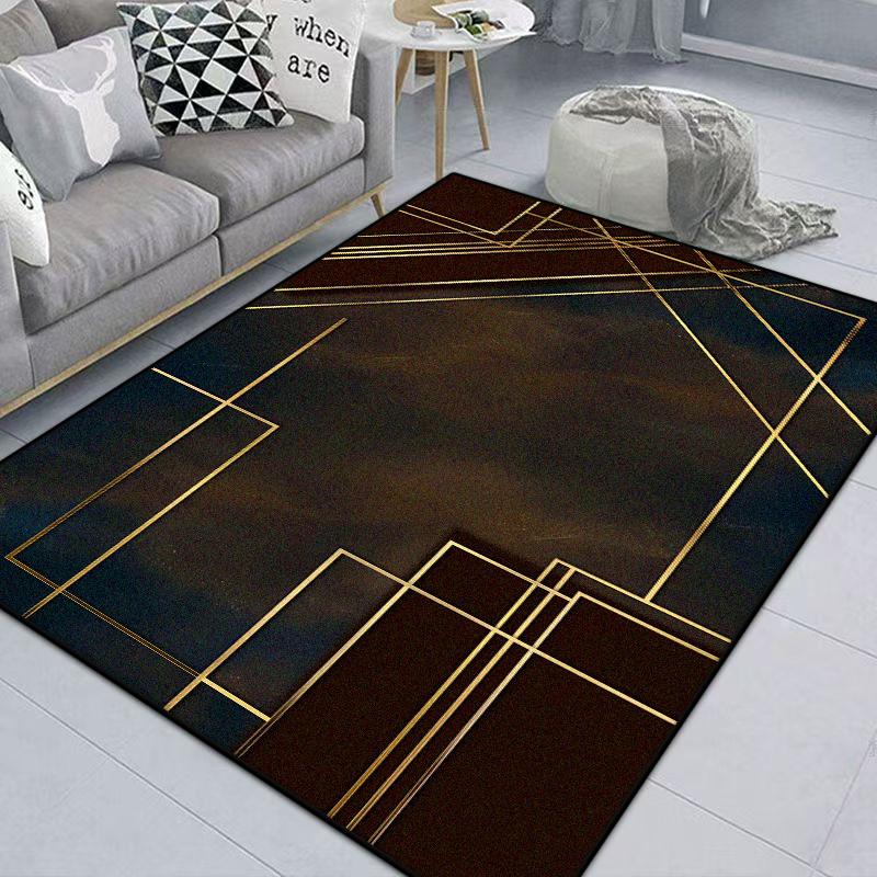Modern Geometric Carpet Living Room Home Luxury Nordic Decor Home Bedside Machine washable Mat antiskid Bedroom Rug Gaming Room